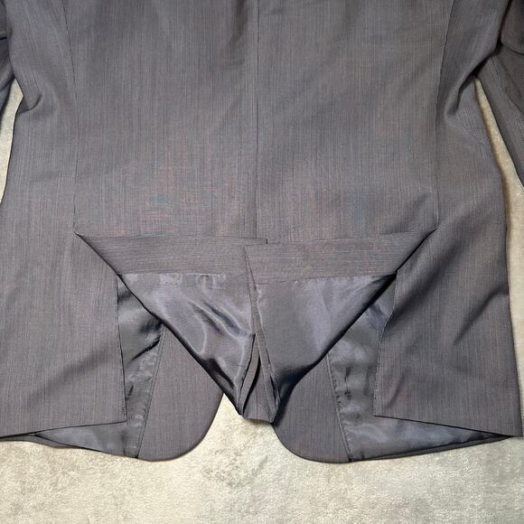 Calvin Klein Wool Blazer Men Size 42R Gray Extreme Slim Fit 2 Button Suit Jacket - Picture 6 of 16